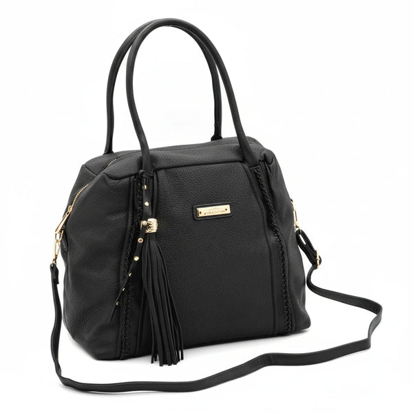 CHARRO - Borsa shopping / bauletto a spalla grande tracolla casual simil pelle venata