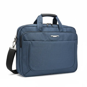 Borsa Porta PC 15.6 Pollici in Tessuto Cartella Lavoro Uomo con Tracolla Antiscivolo Messenger Ufficio, Università e Viaggio - Porta Laptop Impermeabile e Robusta