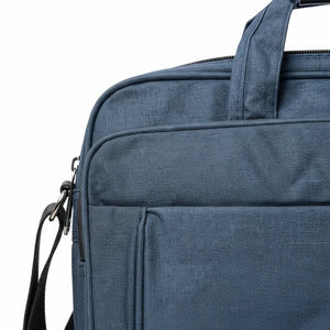 Borsa Porta PC 15.6 Pollici in Tessuto Cartella Lavoro Uomo con Tracolla Antiscivolo Messenger Ufficio, Università e Viaggio - Porta Laptop Impermeabile e Robusta