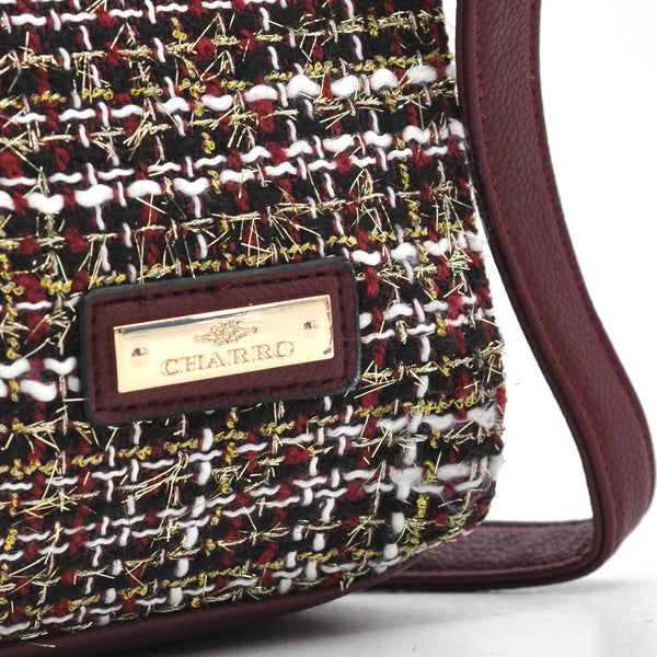 Borsa CHARRO in tessuto TWEED bouclé raffinato