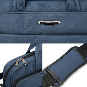 Borsa Porta PC 15.6 Pollici in Tessuto Cartella Lavoro Uomo con Tracolla Antiscivolo Messenger Ufficio, Università e Viaggio - Porta Laptop Impermeabile e Robusta