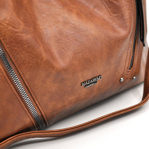 Borsa a sacco firmato da Nazareno Gabrielli Colletion donna spalla a tracolla simil pelle zip frontali