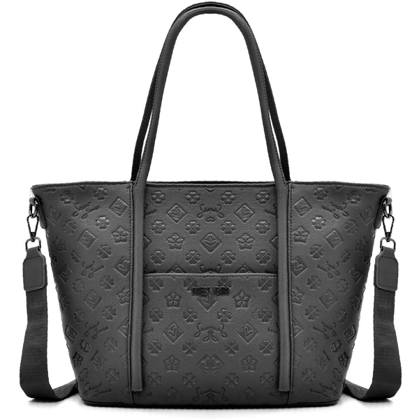 Borsa firmata SWEET YEARS in simil pelle pregiata tasche con cerniera fantasia logata originale
