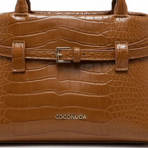 Borsa firmata COCONUDA Colletion piccola donna spalla a tracolla simil pelle nuova fantasia logo borsetta