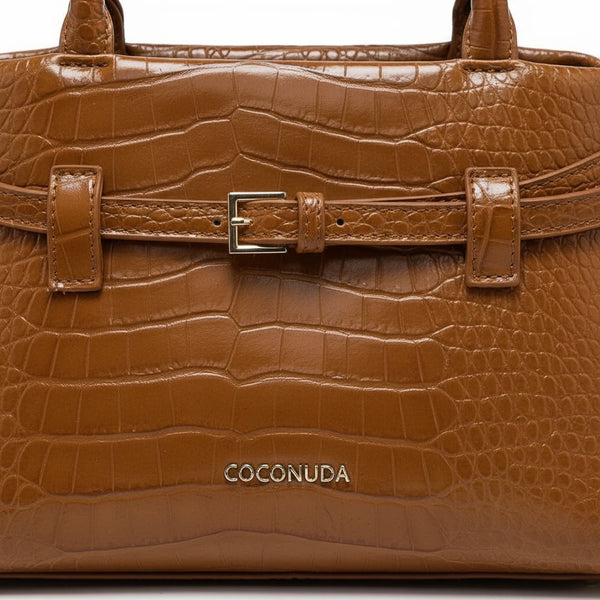 Borsa firmata COCONUDA Colletion piccola donna spalla a tracolla simil pelle nuova fantasia logo borsetta