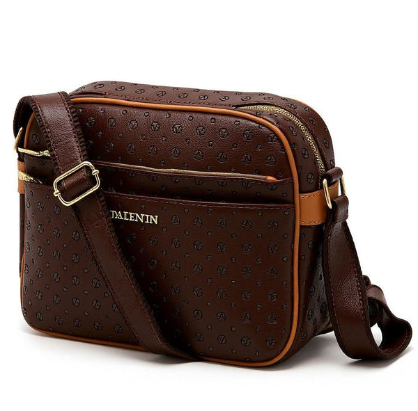 Borsa 4 cerniere firmata VALENTINI multitasche capiente donna tracolla fantasia logo grande