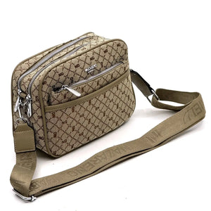 NAZARENO GABRIELLI - Borsa borsetta multitasche fantasia Monogram con Tracolla