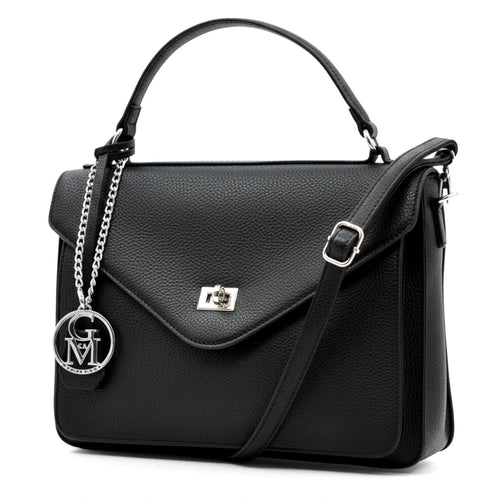La Gennara - Borsa multitasche firmata Gyoiamea giornaliera elegante zip platta bauletto capiente messaggera