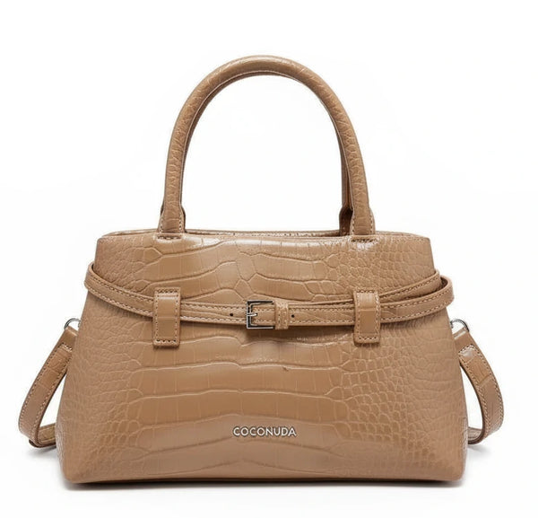Borsa firmata COCONUDA Colletion piccola donna spalla a tracolla simil pelle nuova fantasia logo borsetta