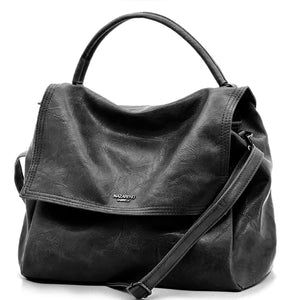 NAZARENO GABRIELLI - Borsa multitasche firmata giornaliera elegante 3 zip platta bauletto capiente