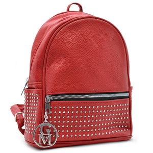 Zaino eco Pelle firmato GYOIAMEA   - Elegante e Resistente, Donna , Zaino Casual borchiato borchie zainetto
