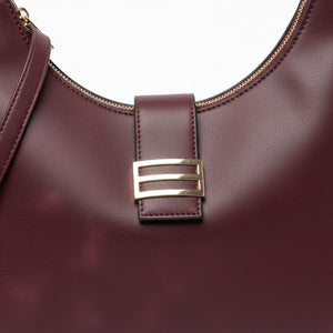 CHARRO - Borsa spalla mezzaluna + borsetta OMAGGIO simil pelle hobo capiente monomanico