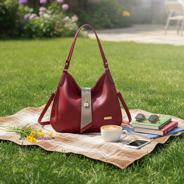 CHARRO - Borsa sacco a spalla grande cinghia tracolla casual simil pelle mono manico nuova