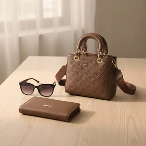 Borsa firmata SWEET YEARS adel Colletion donna spalla a tracolla simil pelle ricamata logo logata