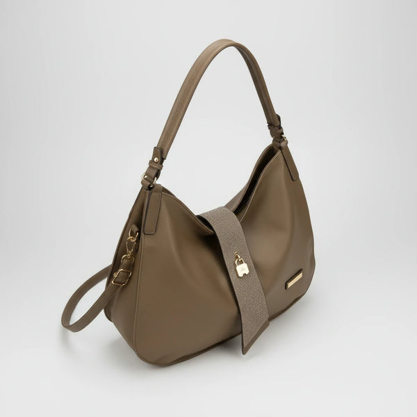 CHARRO - Borsa sacco a spalla grande cinghia tracolla casual simil pelle mono manico nuova