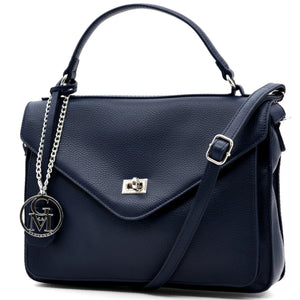 La Gennara - Borsa multitasche firmata Gyoiamea giornaliera elegante zip platta bauletto capiente messaggera