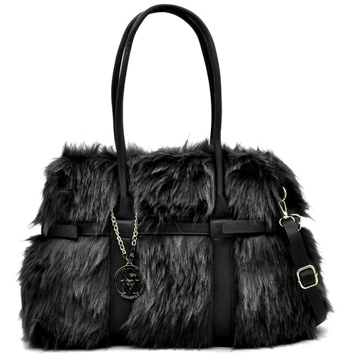 A Bedda - Borsa firmata Gyoiamea in eco pelliccia morbida teddy pelo