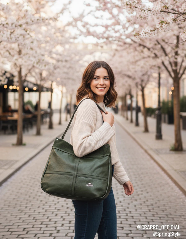 CHARRO - Borsa + OMAGGIO pochette morbida a sacco hobo capiente unica tinta nuovo mono manico