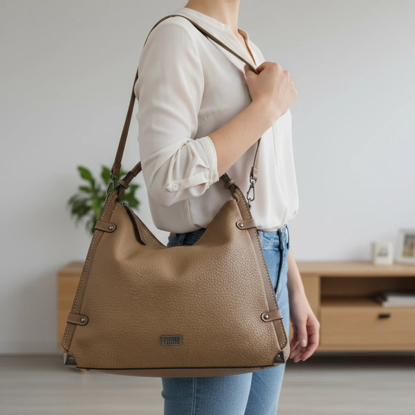 Borsa a sacco firmata ENRICO COVERI Colletion donna spalla a tracolla simil pelle