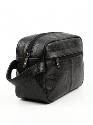Beauty case uomo Coveri, colore nero, vista di tre quarti