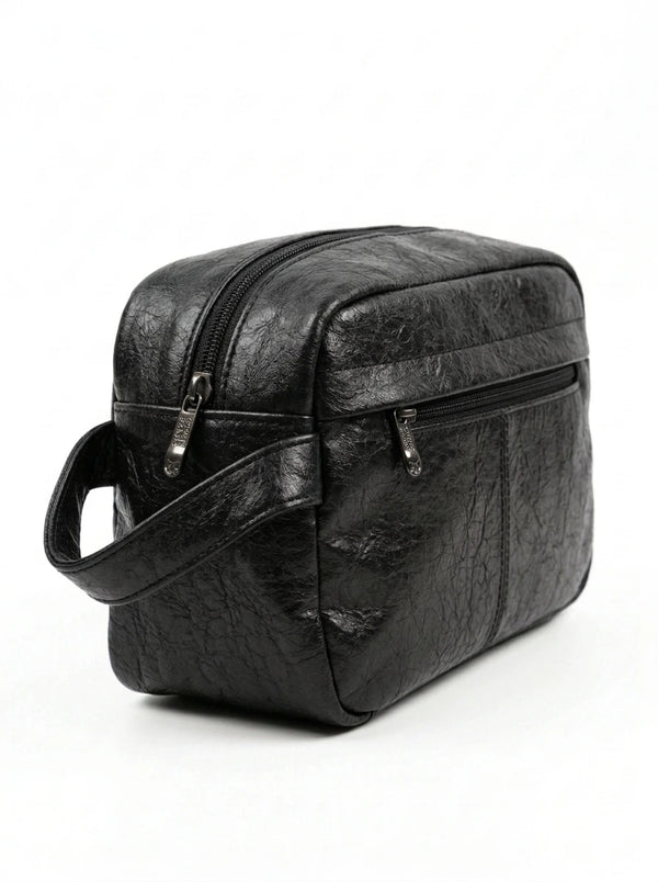 Beauty case uomo Coveri, colore nero, vista di tre quarti