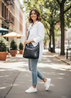 Borsa firmata GYOIAMEA 2026 multi tasche donna logo zip tracolla unica tinta nuova