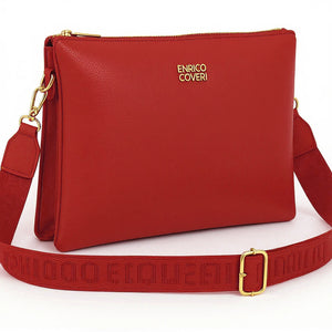 ENRICO COVERI - Borsa multitasche firmata giornaliera elegante 3 zip