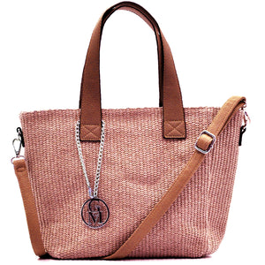 La Ayana - Borsa shopping Tote Tracolla Stile Etnico Multicolor – Tessuto Morbido con Tasche e Zip – Modello Boho Chic