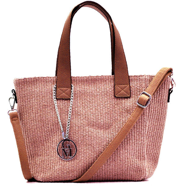 La Ayana - Borsa shopping Tote Tracolla Stile Etnico Multicolor – Tessuto Morbido con Tasche e Zip – Modello Boho Chic
