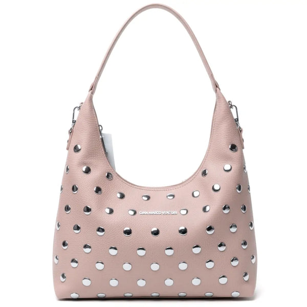 Gian Marco Venturi- Borsa Donna sacco grande Hobo Casual borche borchiata rock