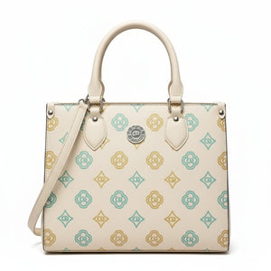 Coveri World - Borsa firmata bauletto fantasia logata tote bag firmata