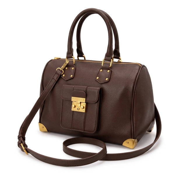 Bauletto Enrico Coveri EC2203, colore Caffè, vista su sfondo bianco