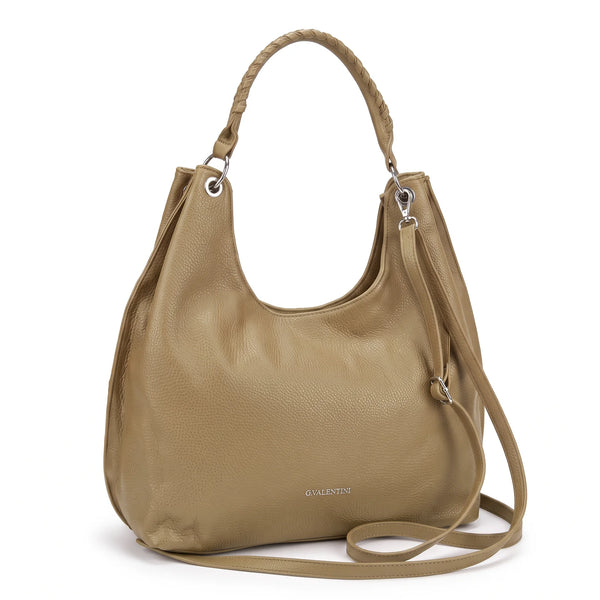 Hobo G. Valentini 9540-192, colore Khaki, vista su sfondo bianco