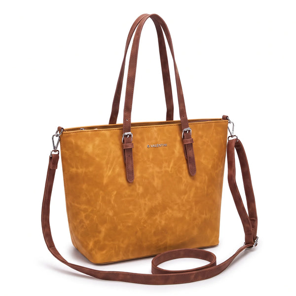 Shopping G. Valentini 9940-673D, colore Giallo, vista su sfondo bianco