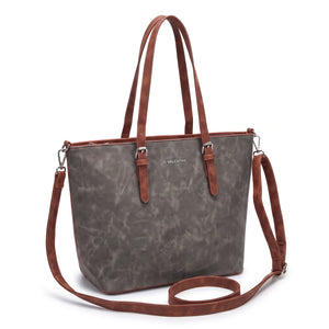 Shopping G. Valentini 9940-673D, colore Grigio, vista su sfondo bianco