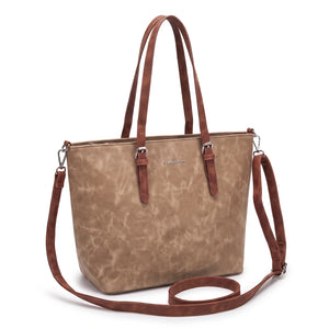 Shopping G. Valentini 9940-673D, colore Khaki, vista su sfondo bianco