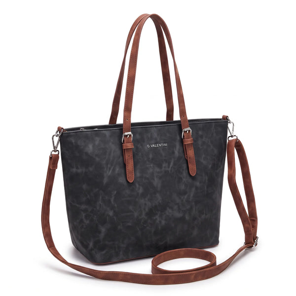Shopping G. Valentini 9940-673D, colore Nero, vista su sfondo bianco