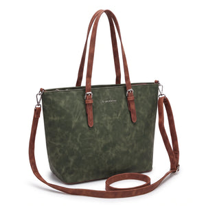 Shopping G. Valentini 9940-673D, colore Verde, vista su sfondo bianco