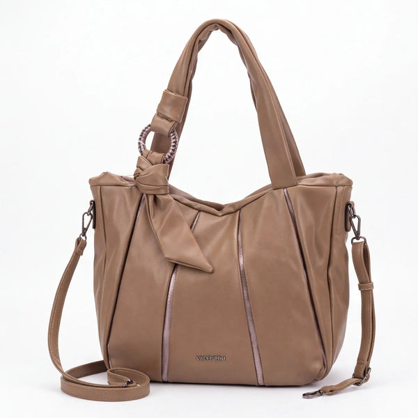 Shopping Valentini 6840-320, colore Taupe, vista frontale