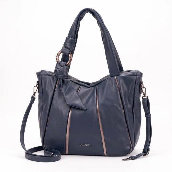 Shopping Valentini 6840-320, colore Blu, vista su sfondo bianco