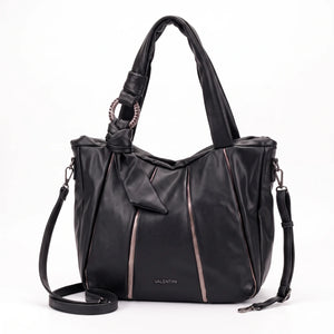 Shopping Valentini 6840-320, colore Nero, vista su sfondo bianco