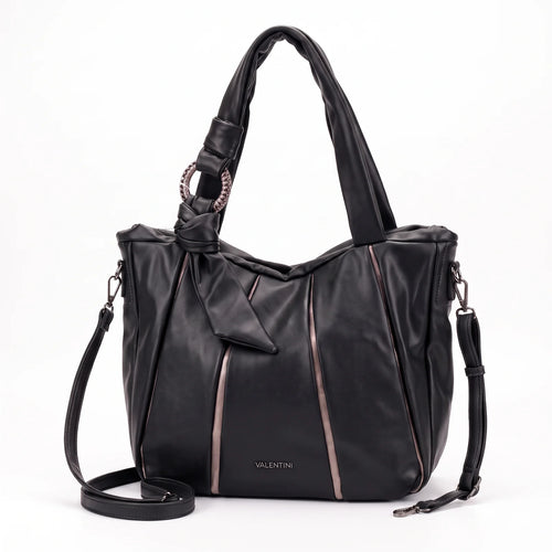 Shopping Valentini 6840-320, colore Nero, vista su sfondo bianco