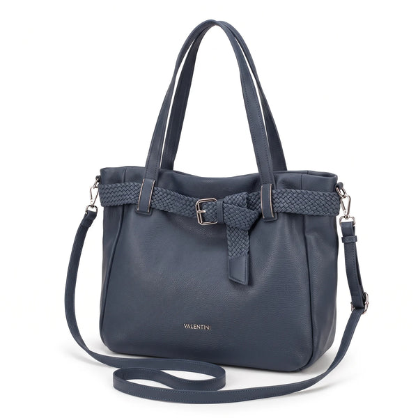 Shopping Valentini 6840-325, colore Blu, vista su sfondo bianco