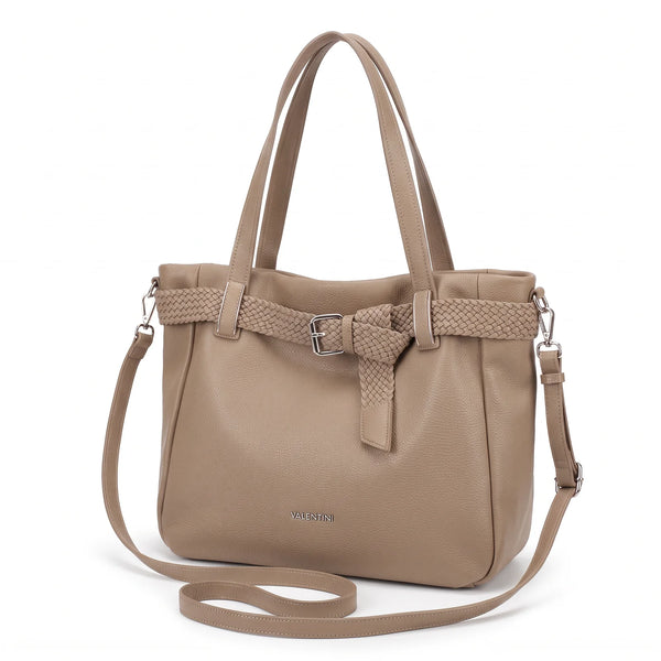 Shopping Valentini 6840-325, colore Khaki, vista su sfondo bianco