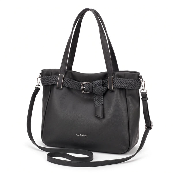 Shopping Valentini 6840-325, colore Nero, vista su sfondo bianco