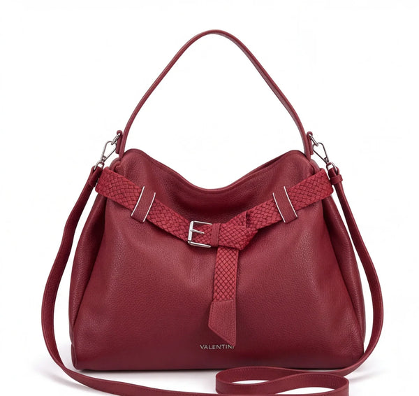 Borsa a spalla Valentini 6840-326, colore Rosso, vista frontale