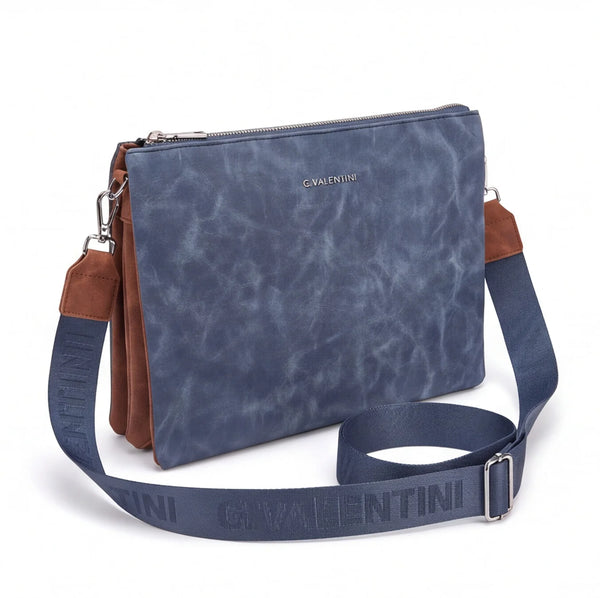 Tracolla G. Valentini A9950-131B, colore Blu, vista alternativa