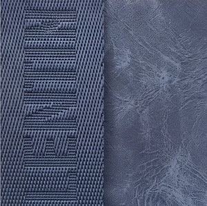 Tracolla G. Valentini A9950-131B, colore Blu, dettaglio della superficie