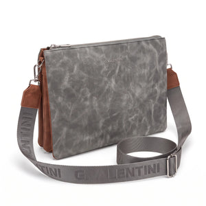 Tracolla G. Valentini A9950-131B, colore Grigio, vista su sfondo bianco
