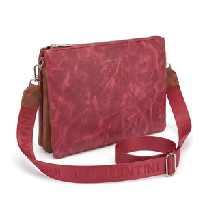 Tracolla G. Valentini A9950-131B, colore Rosso, vista su sfondo bianco